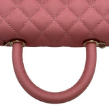 シャネル CHANEL ココハンドルXS A92990 30番台 ピンク ゴールド金具 キャビアスキン レディース ハンドバッグ