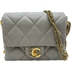 シャネル CHANEL マトラッセココマークチェーンショルダーバッグ AS2588 グレー ゴールド金具 ラムスキン レディース ショルダーバッグ
