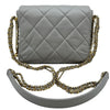 シャネル CHANEL マトラッセココマークチェーンショルダーバッグ AS2588 グレー ゴールド金具 ラムスキン レディース ショルダーバッグ