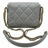 シャネル CHANEL マトラッセココマークチェーンショルダーバッグ AS2588 グレー ゴールド金具 ラムスキン レディース ショルダーバッグ