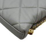 シャネル CHANEL マトラッセココマークチェーンショルダーバッグ AS2588 グレー ゴールド金具 ラムスキン レディース ショルダーバッグ