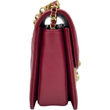 シャネル CHANEL マトラッセフラップバッグ AS1889 30番台 レッド ゴールド金具 カーフスキン レディース ショルダーバッグ