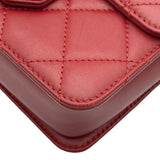 シャネル CHANEL マトラッセフラップバッグ AS1889 30番台 レッド ゴールド金具 カーフスキン レディース ショルダーバッグ