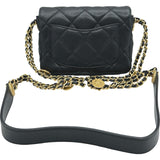 シャネル CHANEL ミニフラップチェーンショルダーバッグ AS3368 ブラック ゴールド金具 キャビアアスキン レディース ショルダーバッグ
