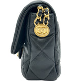 シャネル CHANEL ミニフラップチェーンショルダーバッグ AS3368 ブラック ゴールド金具 キャビアアスキン レディース ショルダーバッグ
