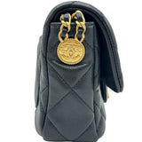 シャネル CHANEL ミニフラップチェーンショルダーバッグ AS3368 ブラック ゴールド金具 キャビアアスキン レディース ショルダーバッグ
