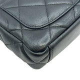 シャネル CHANEL ミニフラップチェーンショルダーバッグ AS3368 ブラック ゴールド金具 キャビアアスキン レディース ショルダーバッグ