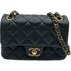 シャネル CHANEL ミニマトラッセ18 AS5098 ブラック ゴールド金具 キャビアスキン レディース ショルダーバッグ