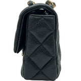 シャネル CHANEL ミニマトラッセ18 AS5098 ブラック ゴールド金具 キャビアスキン レディース ショルダーバッグ