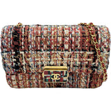 シャネル CHANEL ココマークショルダーバッグ A93221 25番台 マルチカラー ゴールド金具 ツイード レディース ショルダーバッグ
