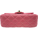 シャネル CHANEL マトラッセミニフラップバッグ AS3783 ピンク ゴールド金具 ラムスキン レディース ショルダーバッグ