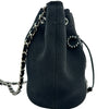 シャネル CHANEL ドーヴィル巾着ショルダーバッグ AS1045 29番台 ブラック シルバー金具 キャンバス レディース ショルダーバッグ