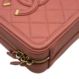 シャネル CHANEL CCフィリグリー2WAYショルダーバッグ AS0988 28番台 ピンク ゴールド金具 キャビアスキン レディース ショルダーバッグ