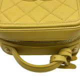 シャネル CHANEL CCフィリグリー2WAYショルダーバッグ AS0988 28番台 イエロー ゴールド金具 キャビアスキン レディース ショルダーバッグ