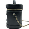 シャネル CHANEL バニティ2WAYチェーンショルダー AS0323 28番台 ブラック/ブルー ゴールド金具 ラムスキン レディース ショルダーバッグ
