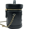 シャネル CHANEL バニティ2WAYチェーンショルダー AS0323 28番台 ブラック/ブルー ゴールド金具 ラムスキン レディース ショルダーバッグ