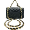シャネル CHANEL ミニマトラッセチェーンショルダー AS3326 30番台 ブラック ゴールド金具 ラムスキン レディース ショルダーバッグ