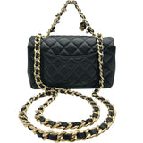 シャネル CHANEL ミニマトラッセチェーンショルダー AS3326 30番台 ブラック ゴールド金具 ラムスキン レディース ショルダーバッグ