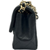 シャネル CHANEL ミニマトラッセチェーンショルダー AS3326 30番台 ブラック ゴールド金具 ラムスキン レディース ショルダーバッグ