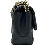 シャネル CHANEL ミニマトラッセチェーンショルダー AS3326 30番台 ブラック ゴールド金具 ラムスキン レディース ショルダーバッグ