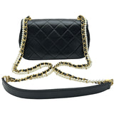シャネル CHANEL マトラッセフラップショルダーバッグ AS2210 30番台 ブラック ゴールド金具 ラムスキン レディース ショルダーバッグ