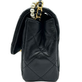 シャネル CHANEL マトラッセフラップショルダーバッグ AS2210 30番台 ブラック ゴールド金具 ラムスキン レディース ショルダーバッグ