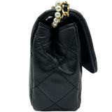 シャネル CHANEL マトラッセフラップショルダーバッグ AS2210 30番台 ブラック ゴールド金具 ラムスキン レディース ショルダーバッグ