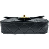 シャネル CHANEL マトラッセフラップショルダーバッグ AS2210 30番台 ブラック ゴールド金具 ラムスキン レディース ショルダーバッグ