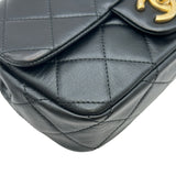 シャネル CHANEL マトラッセフラップショルダーバッグ AS2210 30番台 ブラック ゴールド金具 ラムスキン レディース ショルダーバッグ