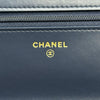 シャネル CHANEL マトラッセモチーフチェーンウォレット AP0250 ブルー ゴールド金具 デニム レディース ショルダーバッグ