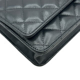 シャネル CHANEL マトラッセチェーンウォレット AP3113 ブラック ゴールド金具 キャビアアスキン レディース ショルダーバッグ