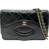シャネル CHANEL CHANEL31 チェーンウォレット AP2703 ブラック ゴールド金具 パテントカーフスキン レディース ショルダーバッグ