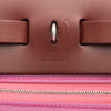 エルメス HERMES エールバッグジップPM ヴェルソ U刻印 ルージュアッシュ/ローズバブルガム シルバー金具 トワル/ヴァッシュ レディース ショルダーバッグ