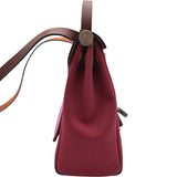 エルメス HERMES エールバッグジップPM ヴェルソ U刻印 ルージュアッシュ/ローズバブルガム シルバー金具 トワル/ヴァッシュ レディース ショルダーバッグ