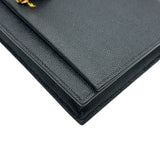 サンローラン SAINT LAURENT ケイトチェーンウォレット 452159 ブラックー ゴールド金具 レザー レディース ショルダーバッグ