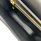 セリーヌ CELINE ティーンブザス 110413 ブラック ゴールド金具 シャイニーカーフアスキン レディース ショルダーバッグ
