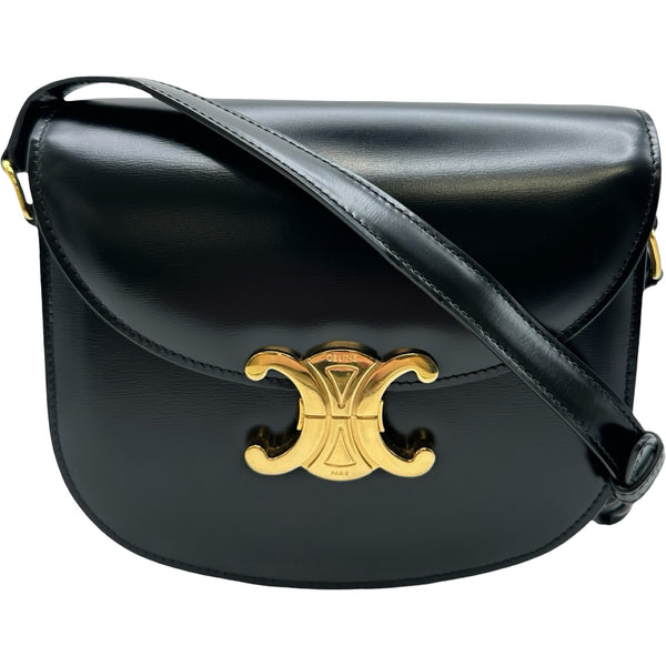 セリーヌ CELINE ティーンブザス 110413 ブラック ゴールド金具