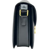 セリーヌ CELINE ティーンブザス 110413 ブラック ゴールド金具 シャイニーカーフアスキン レディース ショルダーバッグ