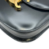 セリーヌ CELINE ティーンブザス 110413 ブラック ゴールド金具 シャイニーカーフアスキン レディース ショルダーバッグ