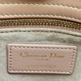 クリスチャン・ディオール Christian Dior レディディオールミニ ピンク ゴールド金具 カナージュ/サテン レディース ショルダーバッグ