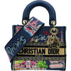 クリスチャン・ディオール Christian Dior レディディーライトスモール スーベニアパリ マルチカラー キャンバス レディース ショルダーバッグ