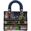 クリスチャン・ディオール Christian Dior レディディーライトスモール スーベニアパリ マルチカラー キャンバス レディース ショルダーバッグ