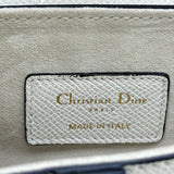 クリスチャン・ディオール Christian Dior ミニサドルバッグ ホワイト ゴールド金具 レザー レディース ハンドバッグ