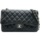 シャネル CHANEL デカマトラッセ30 A58600 16番台 ブラック シルバー金具 キャビアスキン レディース ショルダーバッグ