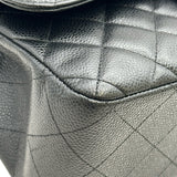 シャネル CHANEL デカマトラッセ30 A58600 16番台 ブラック シルバー金具 キャビアスキン レディース ショルダーバッグ