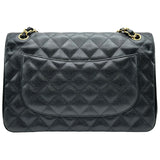 シャネル CHANEL デカマトラッセ30 A58600 24番台 ブラック ゴールド金具 キャビアスキン レディース ショルダーバッグ