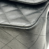 シャネル CHANEL デカマトラッセ30 A58600 24番台 ブラック ゴールド金具 キャビアスキン レディース ショルダーバッグ