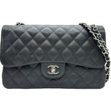 シャネル CHANEL デカマトラッセ30 A58600 21番台 ブラック シルバー金具 キャビアスキン レディース ショルダーバッグ