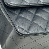 シャネル CHANEL マトラッセ25 A01112 28番台 ネイビー ゴールド金具 キャビアスキン レディース ショルダーバッグ