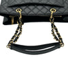 シャネル CHANEL GSTチェーントート A50995 17番台 ブラック ゴールド金具 キャビアスキン レディース ハンドバッグ